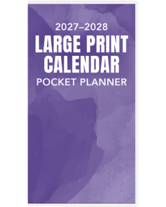 2027-2028 Large Print Pocket Planner