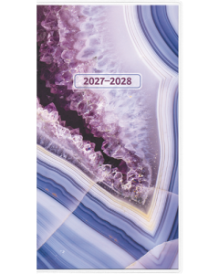2027-2028 Pastel Agate Pocket Planner