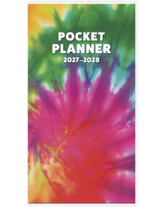 2027-2028 Tie Dye Pocket Planner