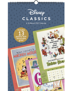 2027 Disney Classic Posters Oversized Calendar