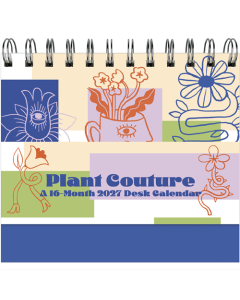 2027 Doodle Plants Spiral Desk Calendar