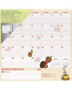 2027 Family (Bilingual French) Family Calendar