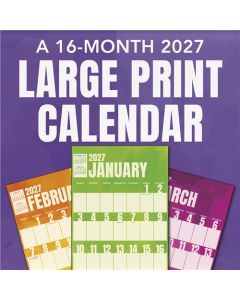 2027 Large Print Wall Calendar