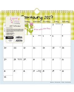 2027 Laura Jane Spiral Wall Calendar
