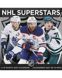 2027 NHL Superstars (Bilingual French) Wall Calendar