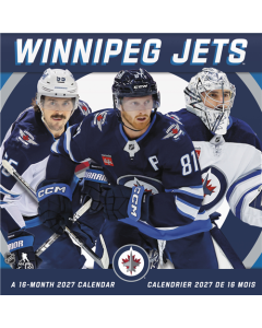 2027 Winnipeg Jets (Bilingual French) Wall Calendar