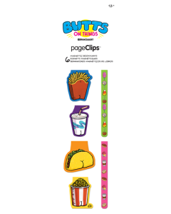 Butts on Things Magnetic Page Clips (6-Pack)