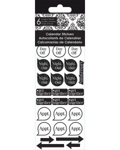 Elegance Calendar Stickers