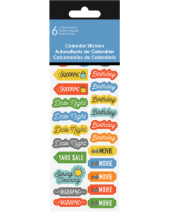 Family Calendar Stickers