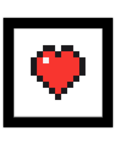 Gallery Pops Minecraft: Iconic Pixels - Items - Heart Wall Art