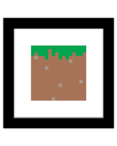 Gallery Pops Minecraft: Iconic Pixels - Blocks - Grass Wall Art