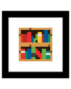 Gallery Pops Minecraft: Iconic Pixels - Blocks - Bookshelf Wall Art