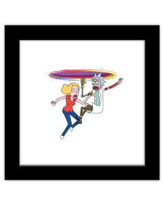 Gallery Pops Cartoon Network Rick and Morty - Beth and Rick Portal Wall Art