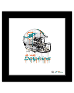Gallery Pops NFL Miami Dolphins - Drip Helmet Wall Art
