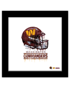 Gallery Pops NFL Washington Commanders - Drip Helmet Wall Art