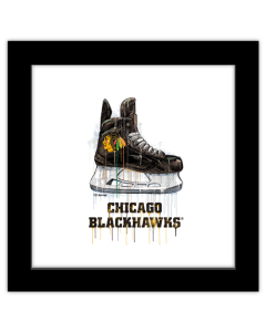 Gallery Pops NHL Chicago Blackhawks - Drip Skate Wall Art