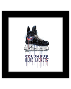 Gallery Pops NHL Columbus Blue Jackets - Drip Skate Wall Art