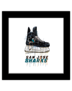 Gallery Pops NHL San Jose Sharks - Drip Skate Wall Art