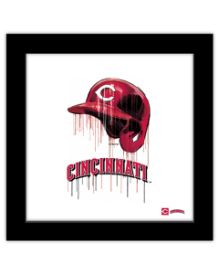 Gallery Pops MLB Cincinnati Reds - Drip Helmet Wall Art