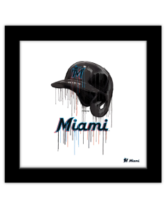 Gallery Pops MLB Miami Marlins - Drip Helmet Wall Art