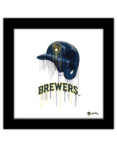 Gallery Pops MLB Milwaukee Brewers - Drip Helmet Wall Art
