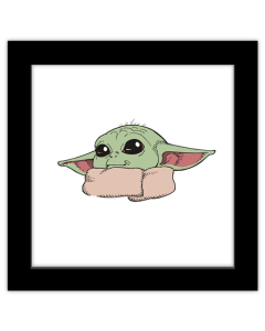 Gallery Pops Star Wars: The Mandalorian - Manga Grogu Headshot Wall Art