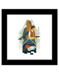 Gallery Pops® Star Wars: Saga - Heroic Gestures Han Solo Chewebacca Badge Wall Art