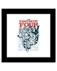 Gallery Pops Marvel The Fantastic Four: First Steps (2025) - First Family Line Art Graphic Wall Art
