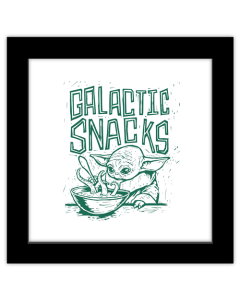 Gallery Pops Star Wars: The Mandalorian - Galactic Snacks Lino-Cut Wall Art