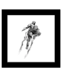 Gallery Pops Star Wars: The Mandalorian - Illustrious Mando & Grogu Wall Art
