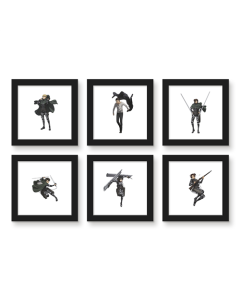 Gallery Pops Attack on Titan - Character Wall Art Bundle (6-Pack)