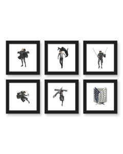 Gallery Pops Attack on Titan - Survey Corps Wall Art Bundle (6-Pack)