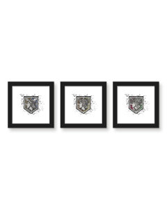 Gallery Pops Attack on Titan - Wall Emblem Wall Art Bundle (3-Pack)