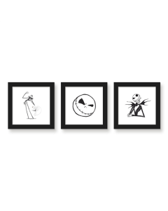 Gallery Pops Disney The Nightmare Before Christmas - Jack Skellington Wall Art Bundle (3-Pack)