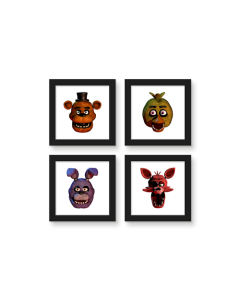 Gallery Pops Five Nights At Freddy's - Portrait Wall Art Bundle (4-Pack)