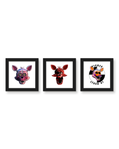 Gallery Pops Five Nights At Freddy's - Foxy Wall Art Bundle (3-Pack)