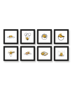Gallery Pops Gudetama - Lazy Egg Wall Art Bundle (8-Pack)
