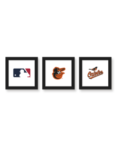 Gallery Pops MLB - Baltimore Orioles - Team Wall Art Bundle (3-Pack)