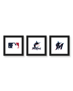 Gallery Pops MLB - Miami Marlins - Team Wall Art Bundle (3-Pack)