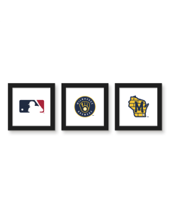 Gallery Pops MLB - Milwaukee Brewers - Team Wall Art Bundle (3-Pack)