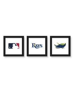 Gallery Pops MLB - Tampa Bay Rays - Team Wall Art Bundle (3-Pack)