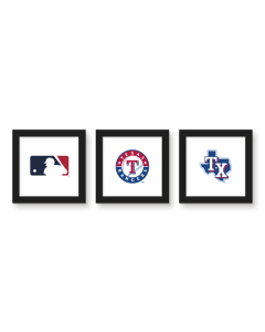 Gallery Pops MLB - Texas Rangers - Team Wall Art Bundle (3-Pack)