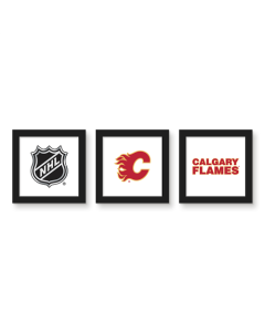 Gallery Pops NHL Calgary Flames - Team Wall Art Bundle (3-Pack)