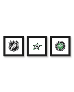 Gallery Pops NHL Dallas Stars - Team Wall Art Bundle (3-Pack)