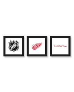 Gallery Pops NHL Detroit Red Wings - Team Wall Art Bundle (3-Pack)