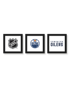 Gallery Pops NHL Edmonton Oilers - Team Wall Art Bundle (3-Pack)