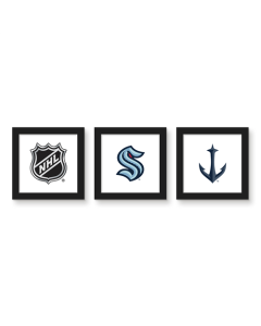 Gallery Pops NHL Seattle Kraken - Team Wall Art Bundle (3-Pack)