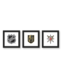 Gallery Pops NHL Vegas Golden Knights - Team Wall Art Bundle (3-Pack)