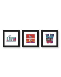 Gallery Pops NFL - Super Bowl LVII Champion Kansas City Chiefs Wall Art Bundle (3-Pack)