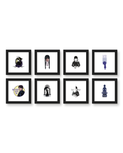 Gallery Pops Wednesday - Wednesday Addams Wall Art Bundle (8-Pack)